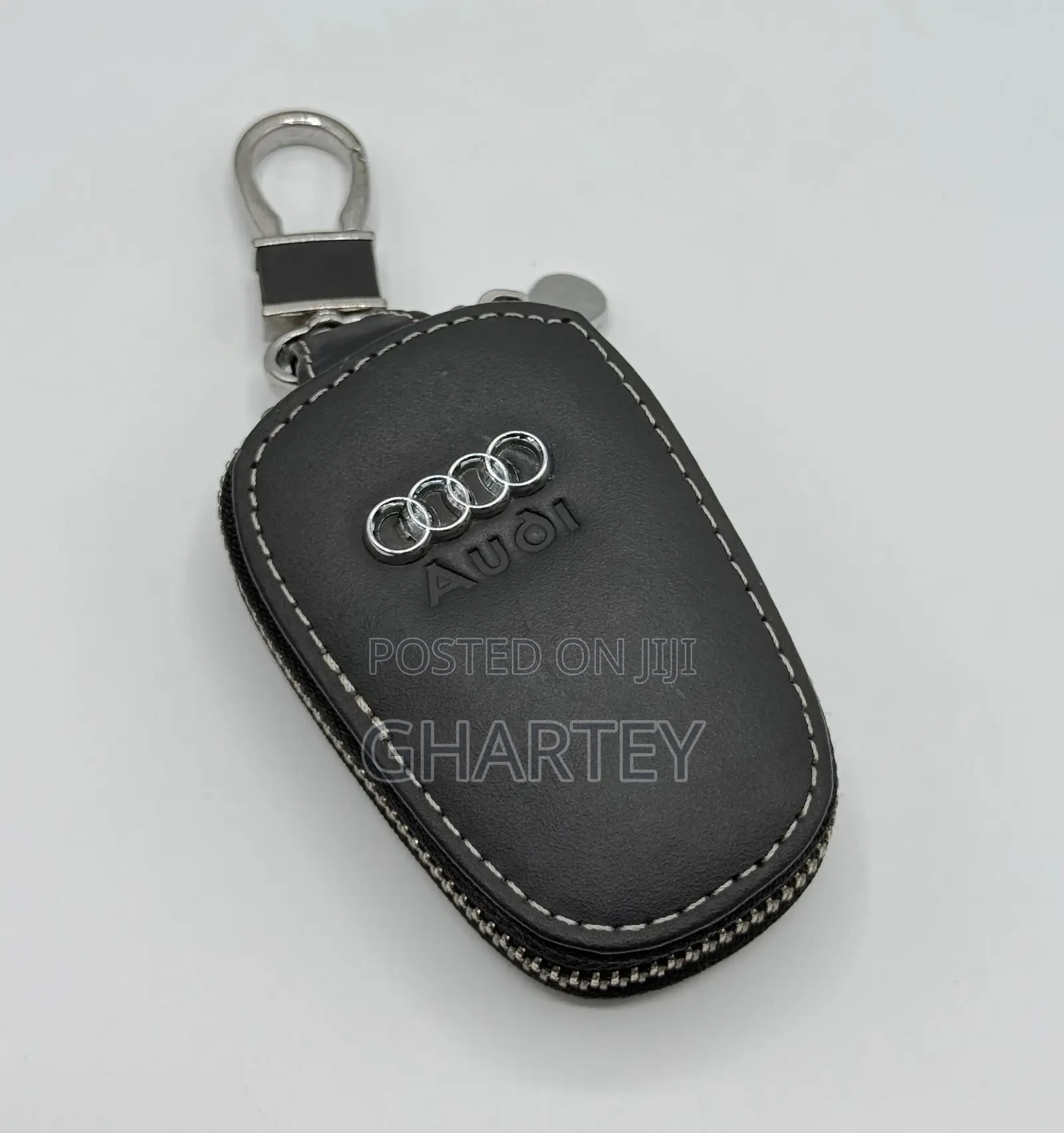 Premium Leather Key Fob Cover With Clip - All Favorite Car Package