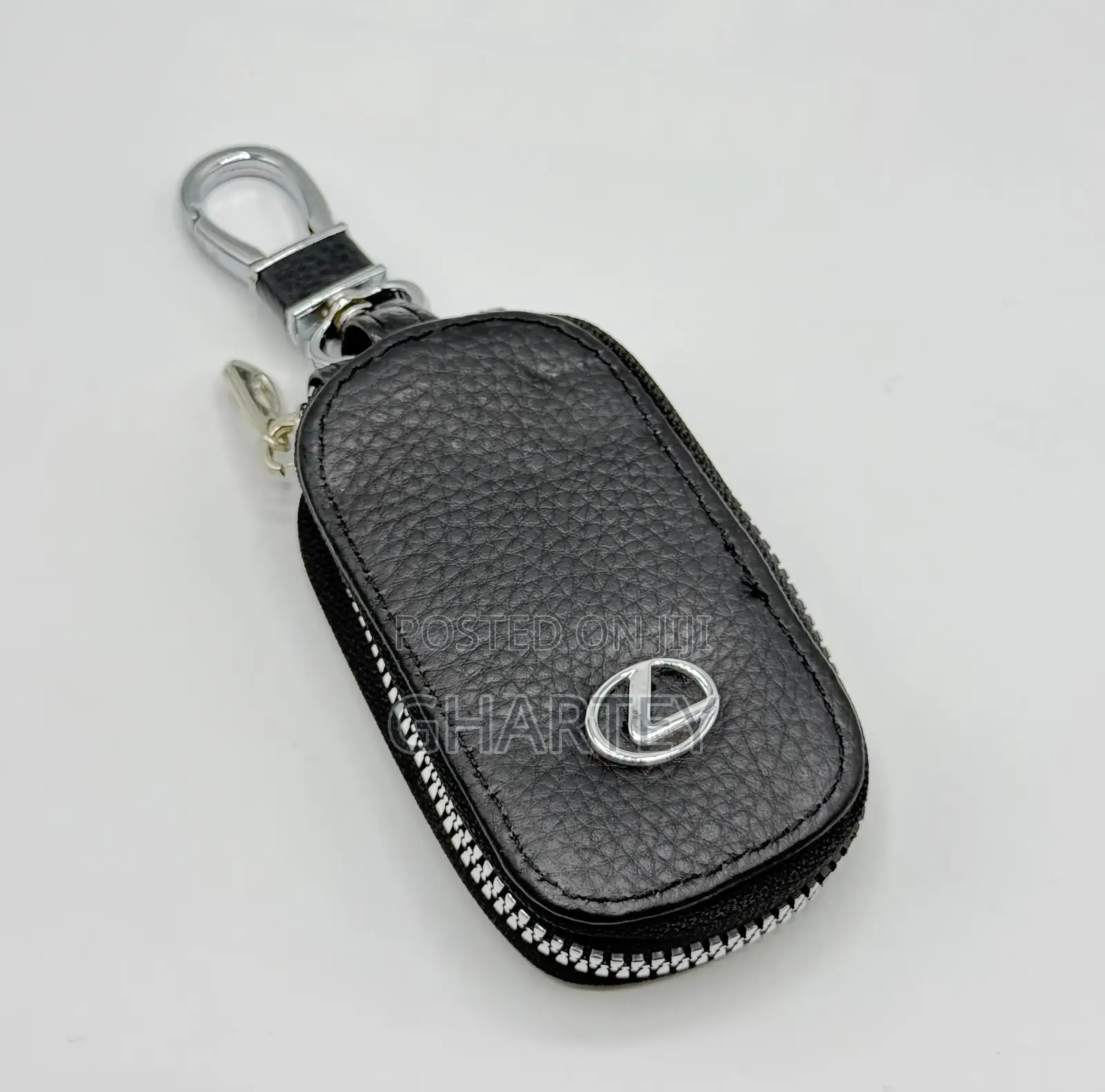 Premium Leather Key Fob Cover With Clip - All Favorite Car Package