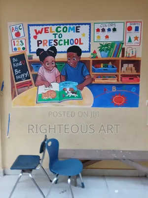 Wall Mural, School Painting and Drawing