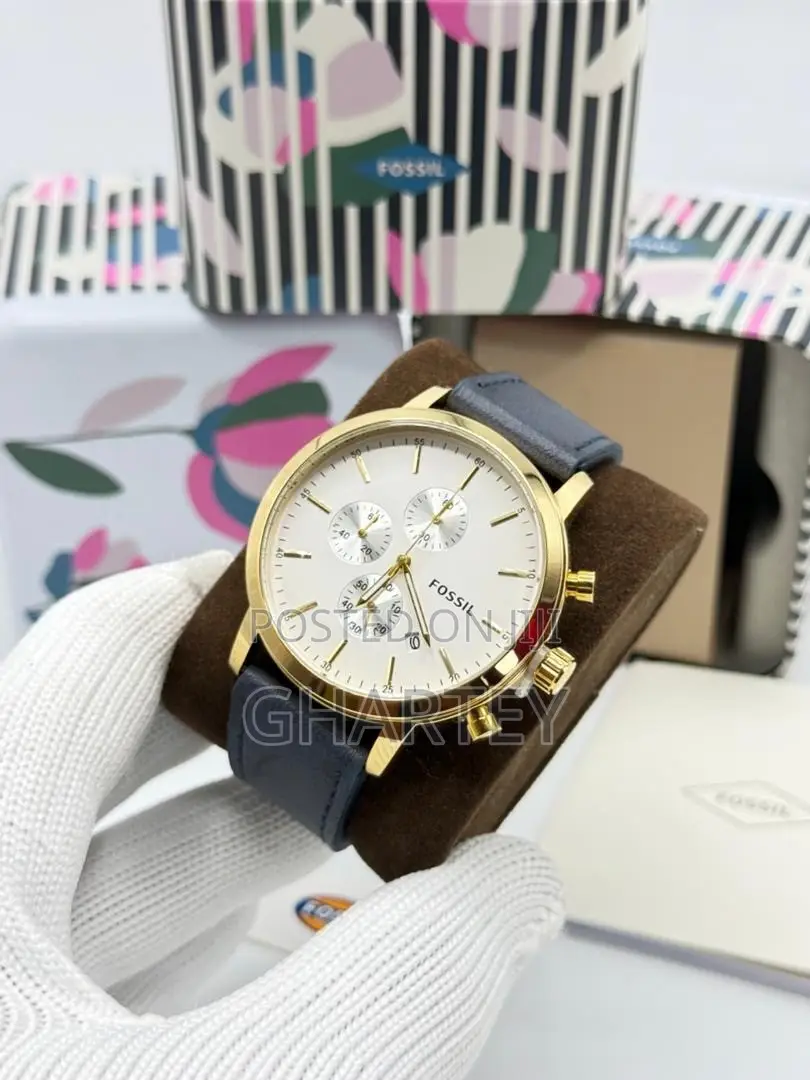 Men’s Fossil Unique Leather Watch