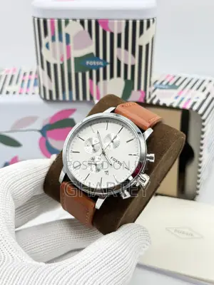 Men’s Fossil Unique Leather Watch
