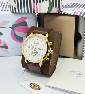 Men’s Fossil Unique Leather Watch