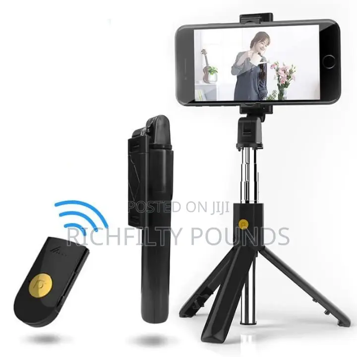 Remote Control Led Phone Holder Stand Selfie Stick