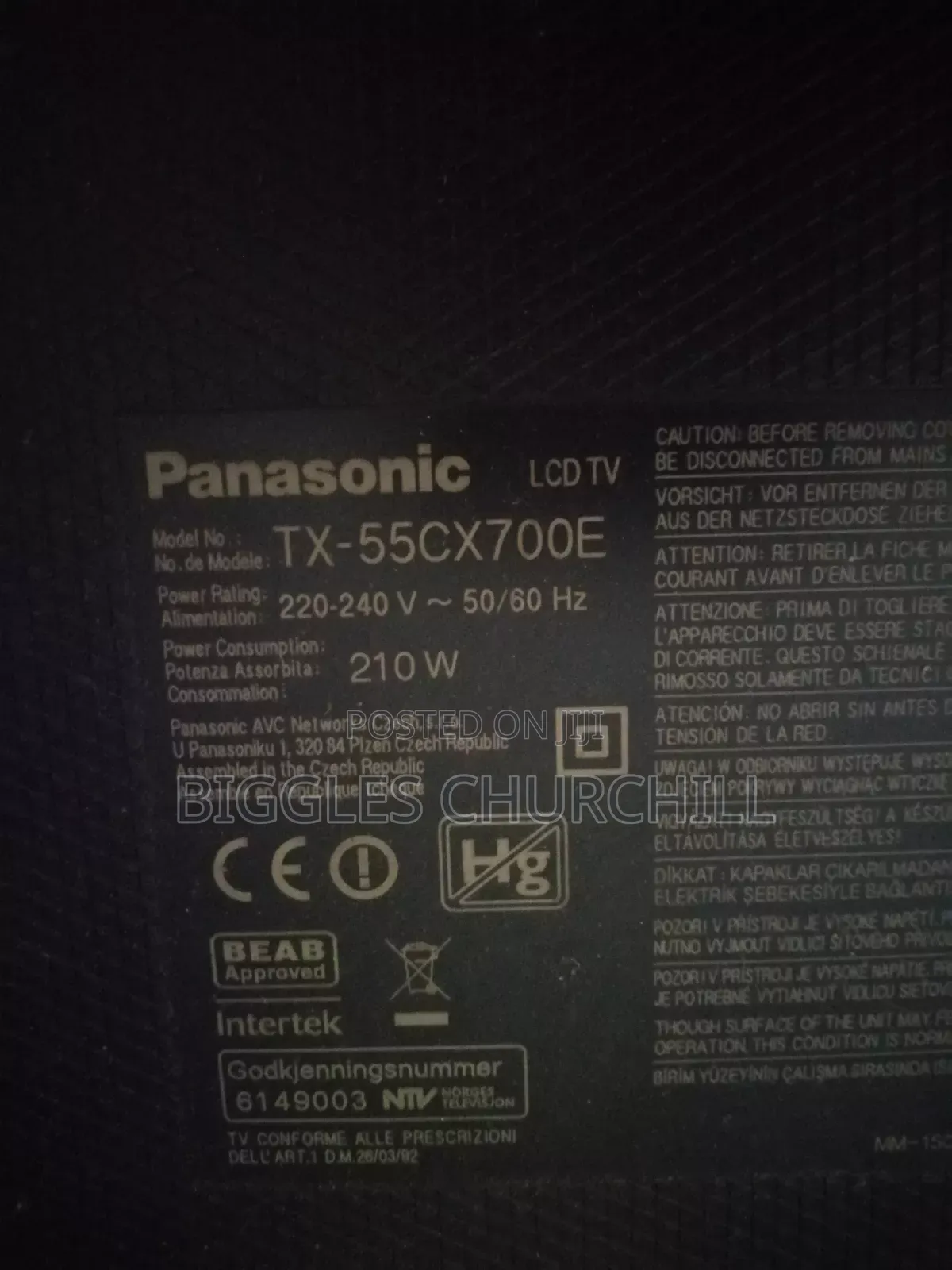 Panasonic Smart TV – Netflix YouTube – Clean Working –