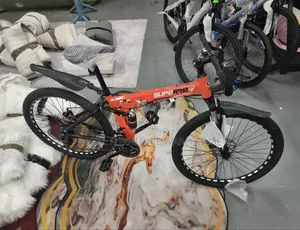 26-Inch Foldable Mountain Bike With Dual Suspension and Disc Brakes.