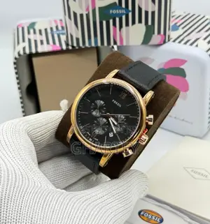 Fossil Chronograph Leather Watch - Quality Genuine Leather Watch