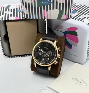 Fossil Chronograph Leather Watch - Quality Genuine Leather Watch