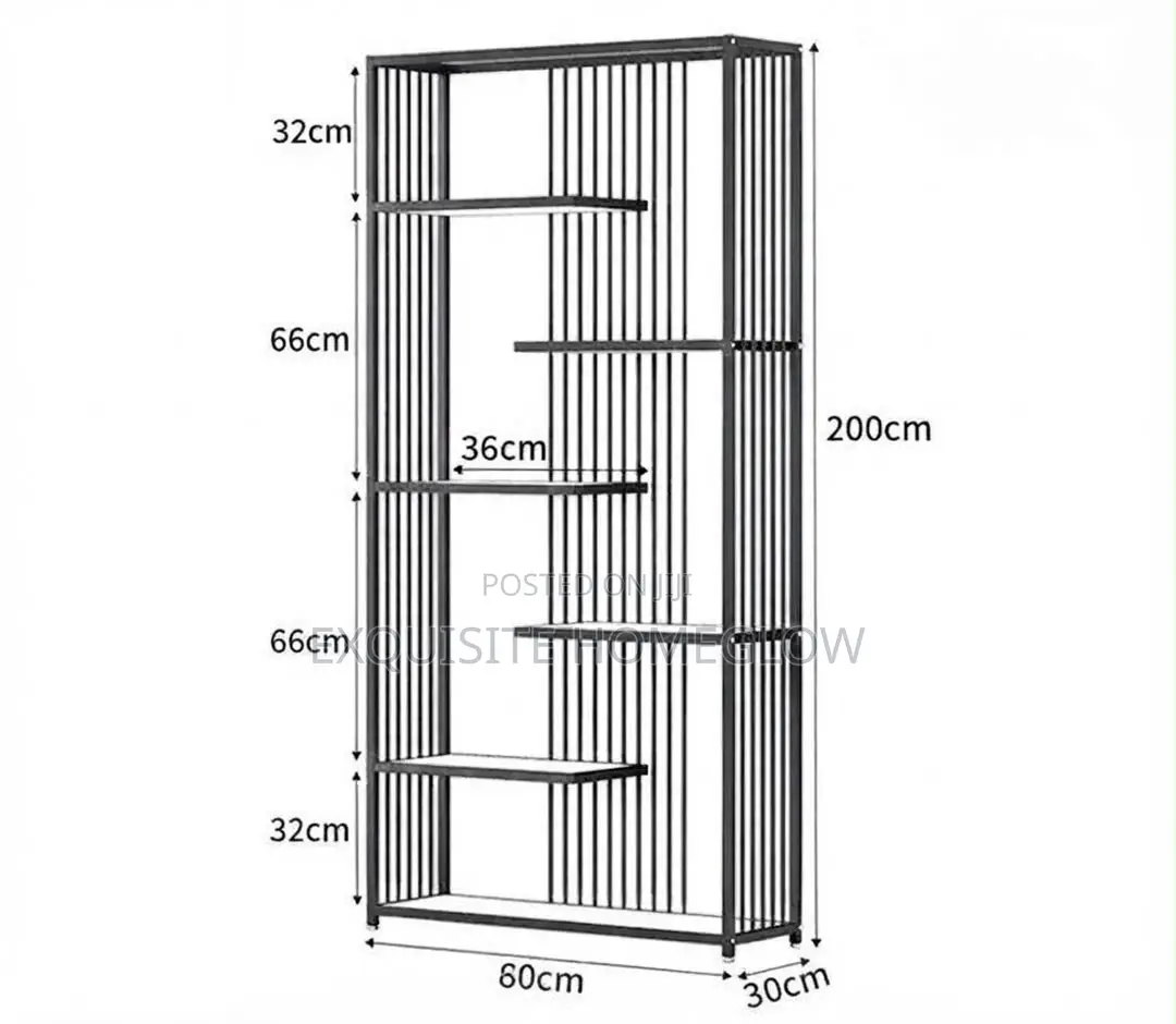 Modern Black Display Shelf Available for Purchase