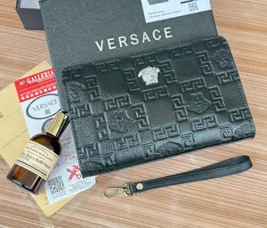 Versace Genuine Leather, Medusa Detail Design Men’s HandBag