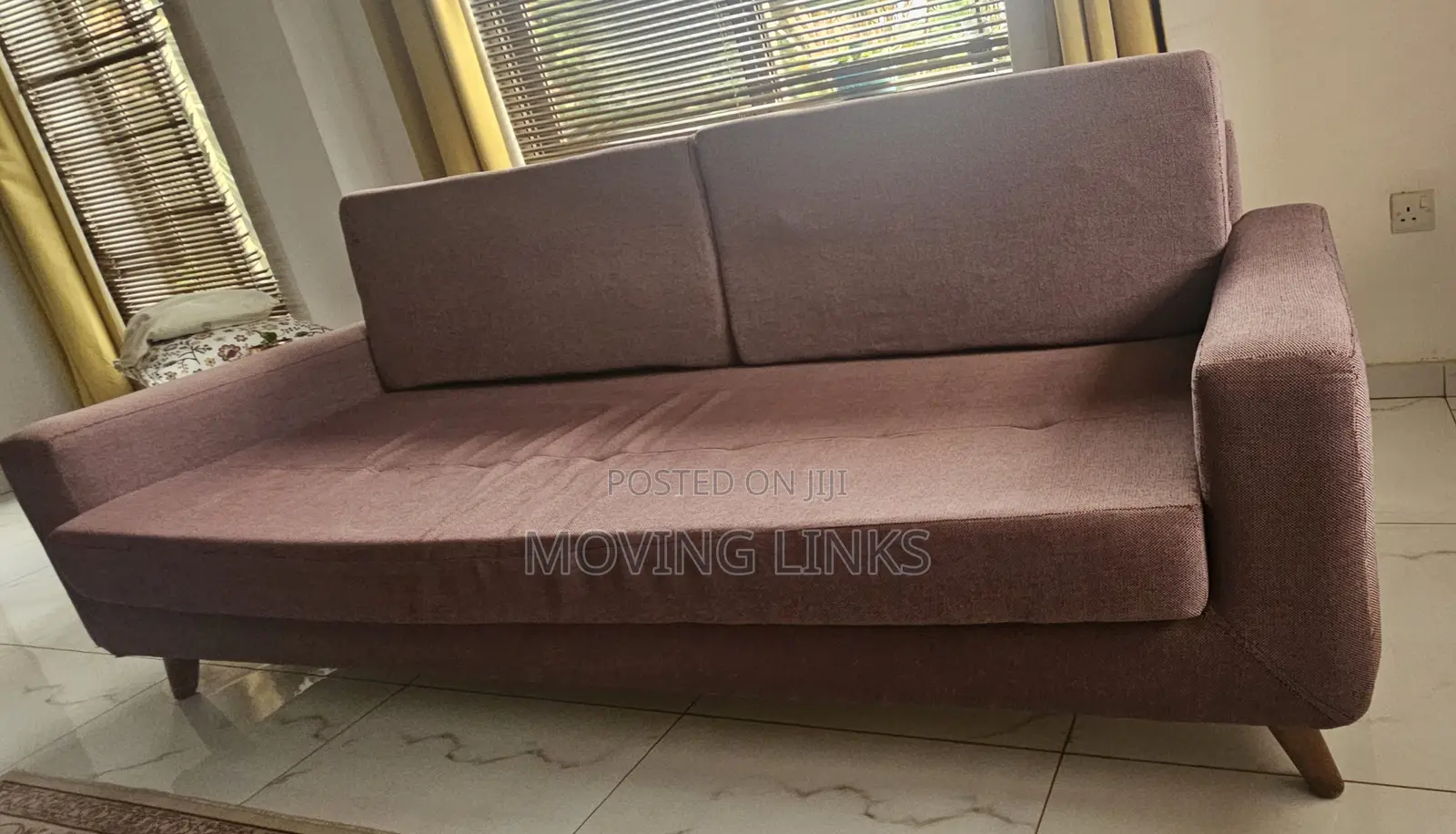 Modern 3-Seater Fabric Sofa