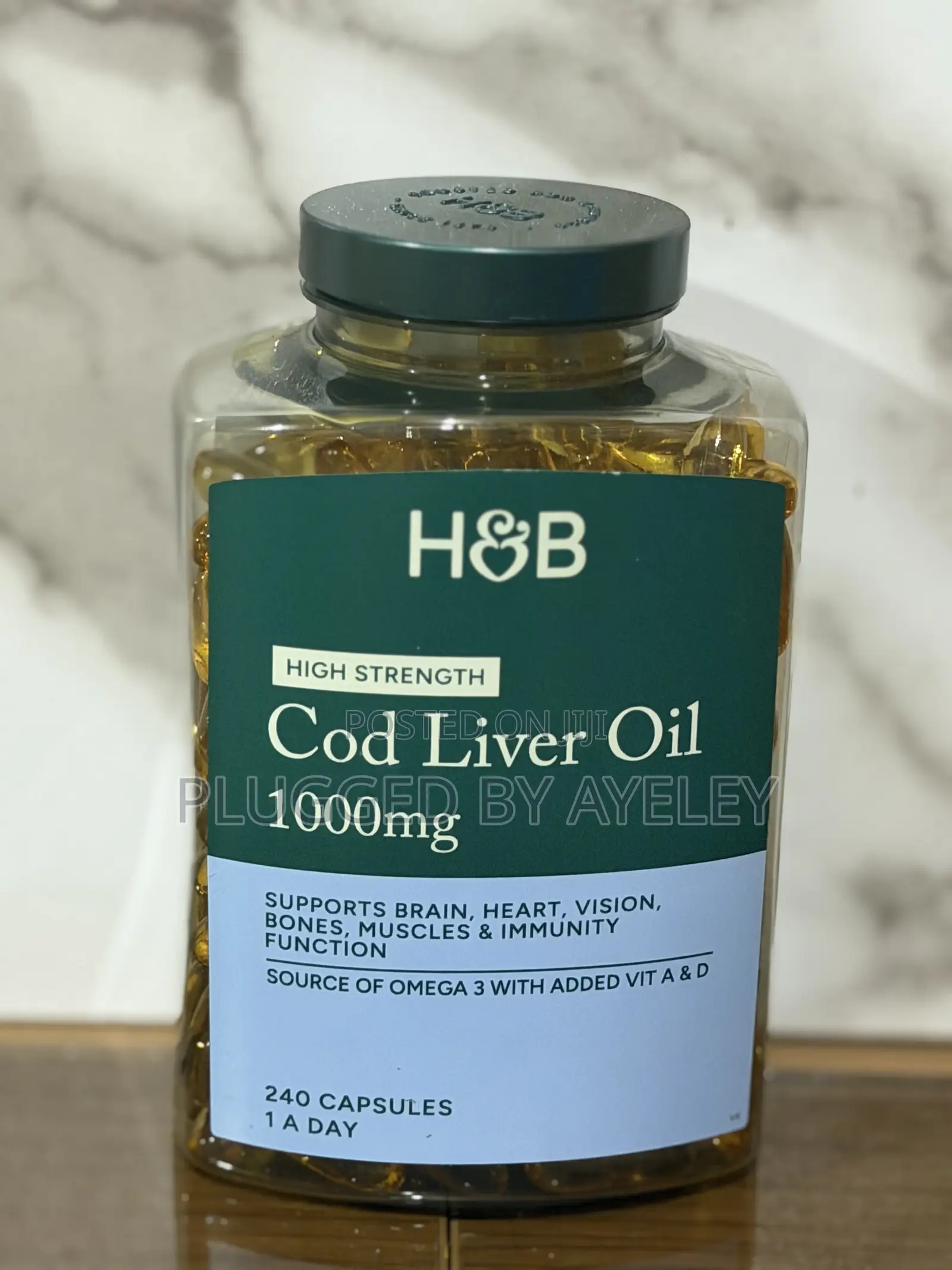 Cod Liver Oil 1000mg 240 Capsules