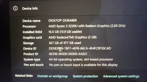 Laptop HP 16GB AMD SSD 500GB