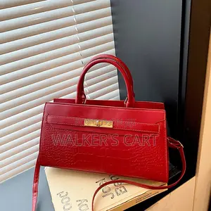 Women's Classic Lock-Closure Satchel Handbag