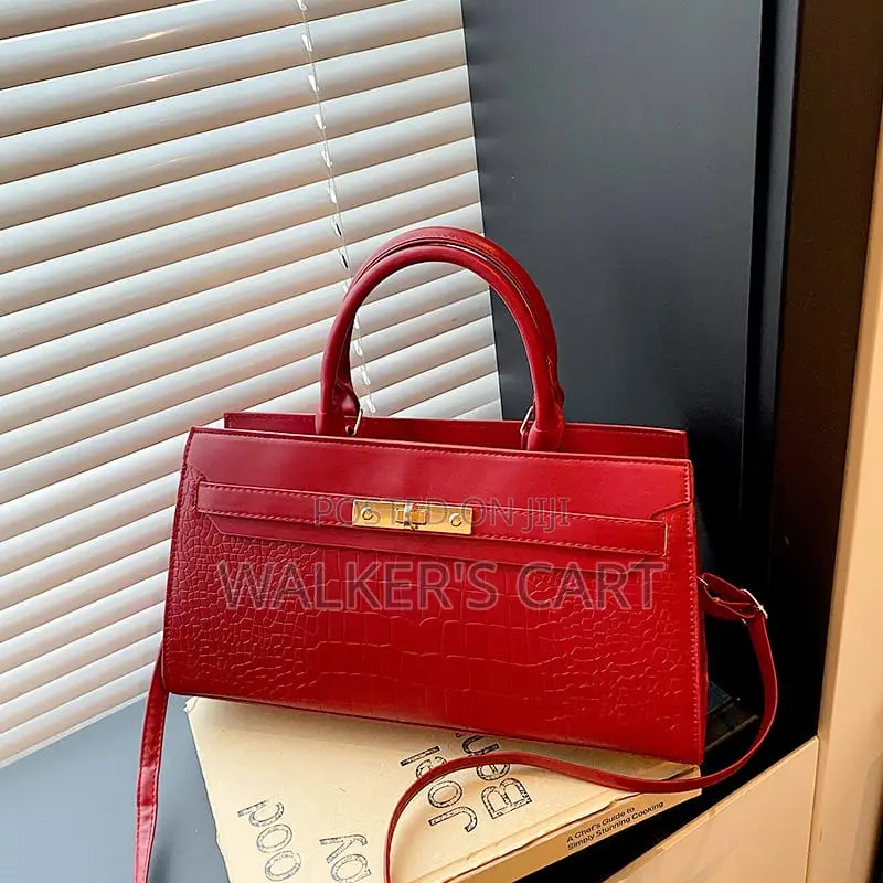 Women's Classic Lock-Closure Satchel Handbag