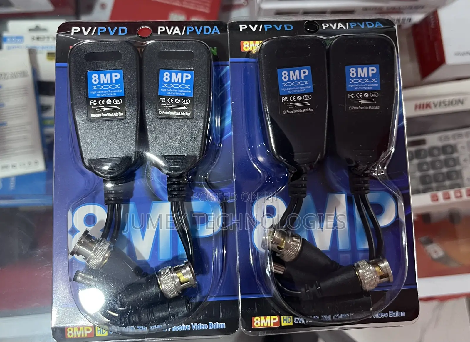 Video Balun Pv Upto 8mp Hd Passive Video/Power Data Audio Balun-Rj45