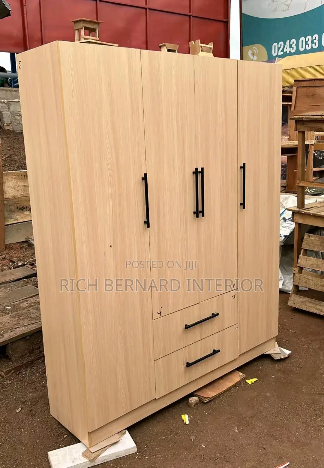 7feet by 6feet Laminated Wardrobe