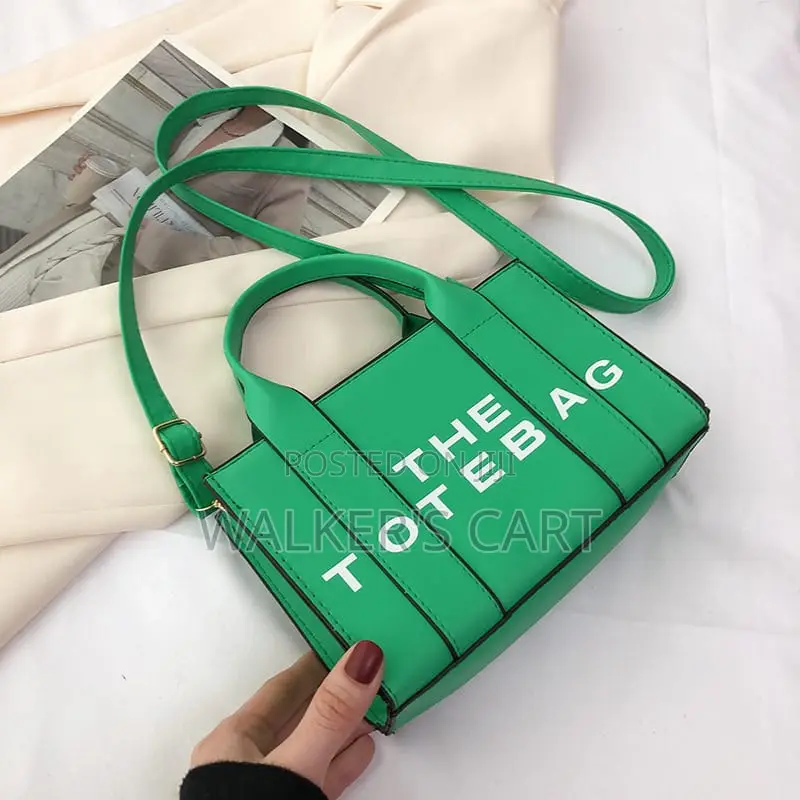 Women's Canvas Letter Print Mini Tote Bag