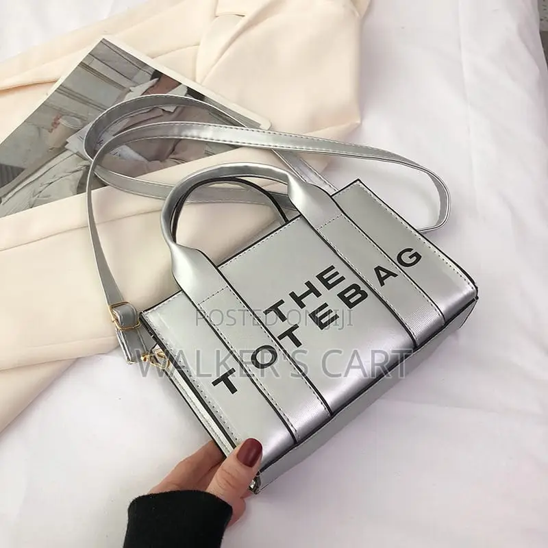 Women's Canvas Letter Print Mini Tote Bag