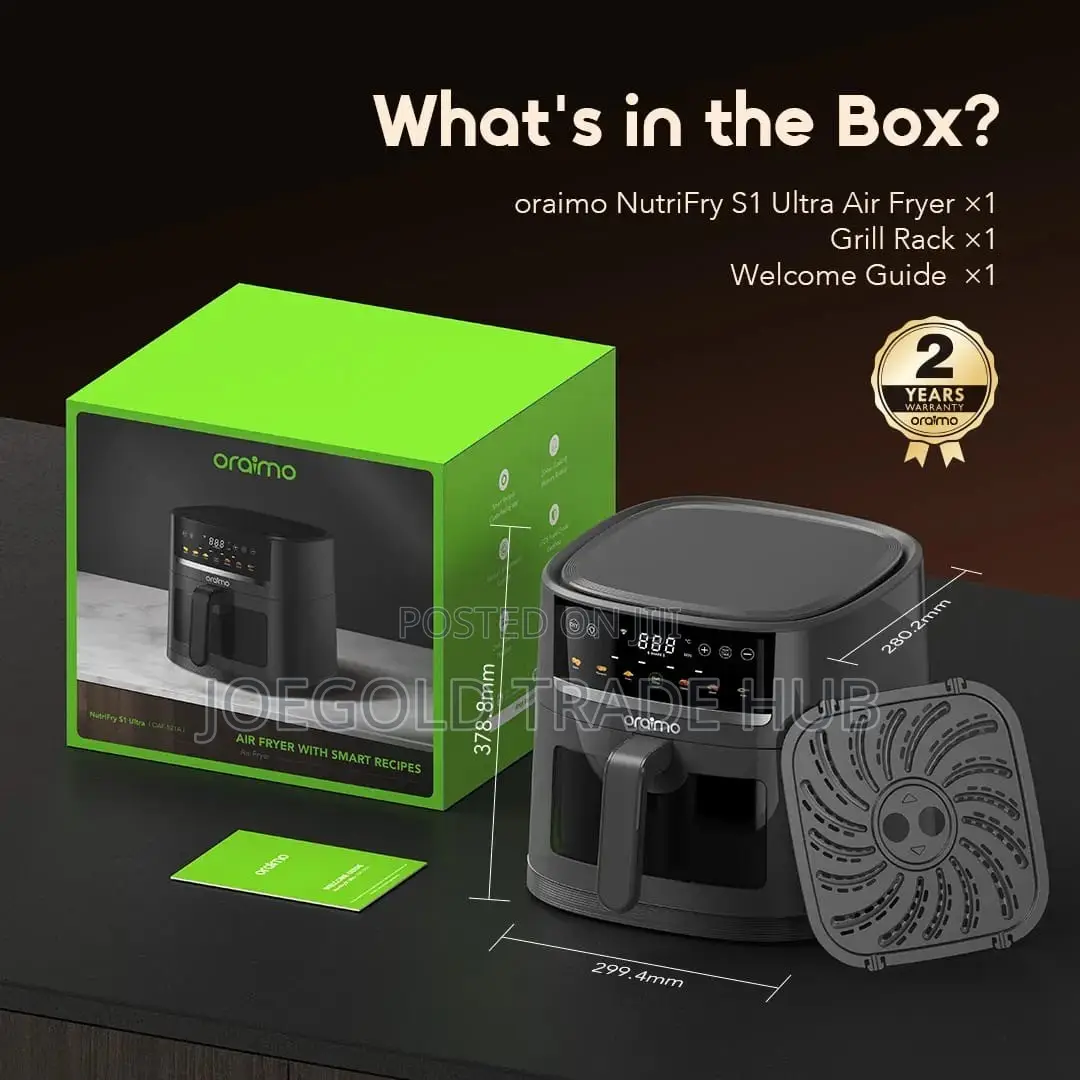 Airfryer (Oraimo NutriFry S1 Ultra 1500W 6L )