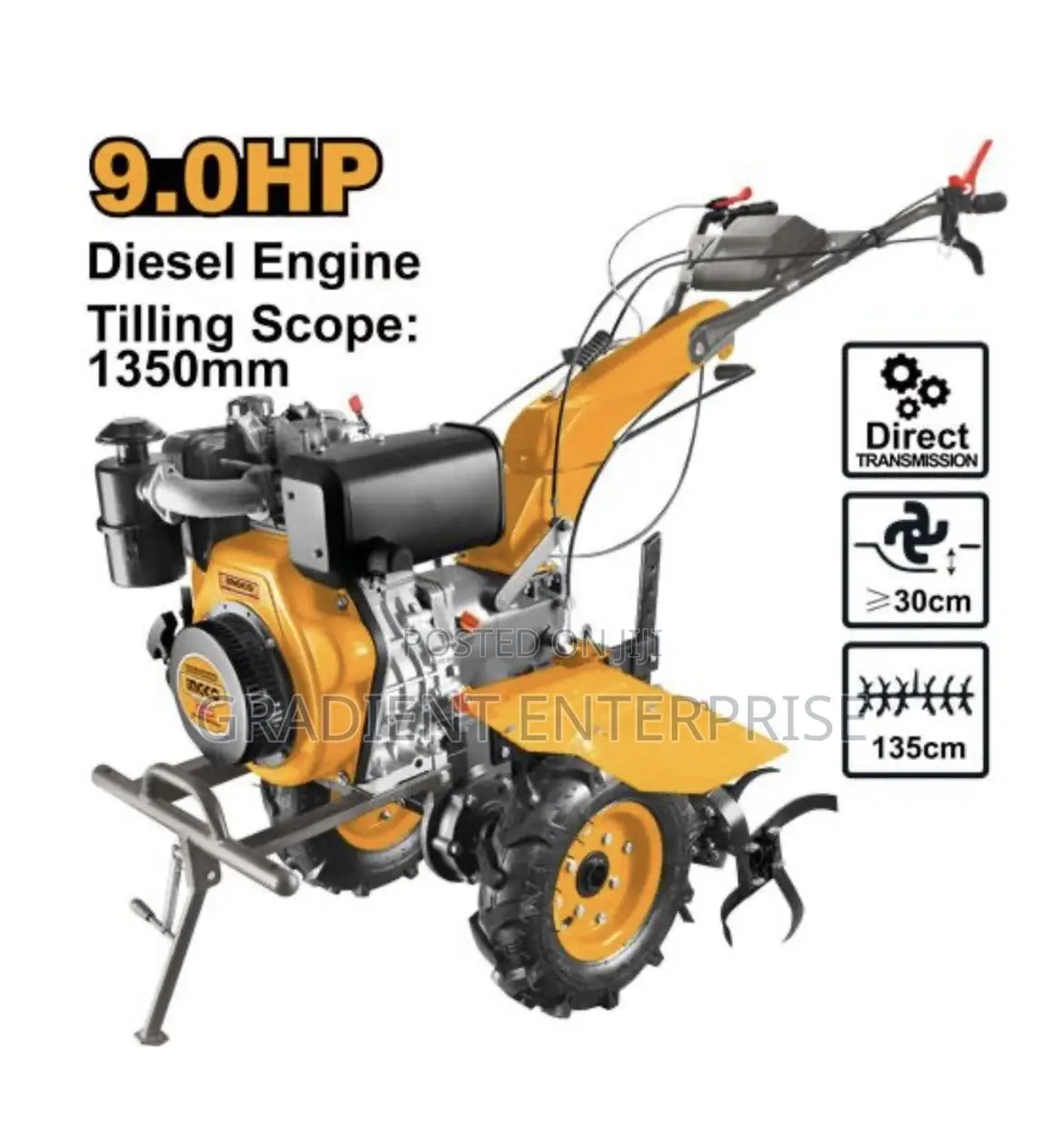 Power Tiller - 9.0 HP
