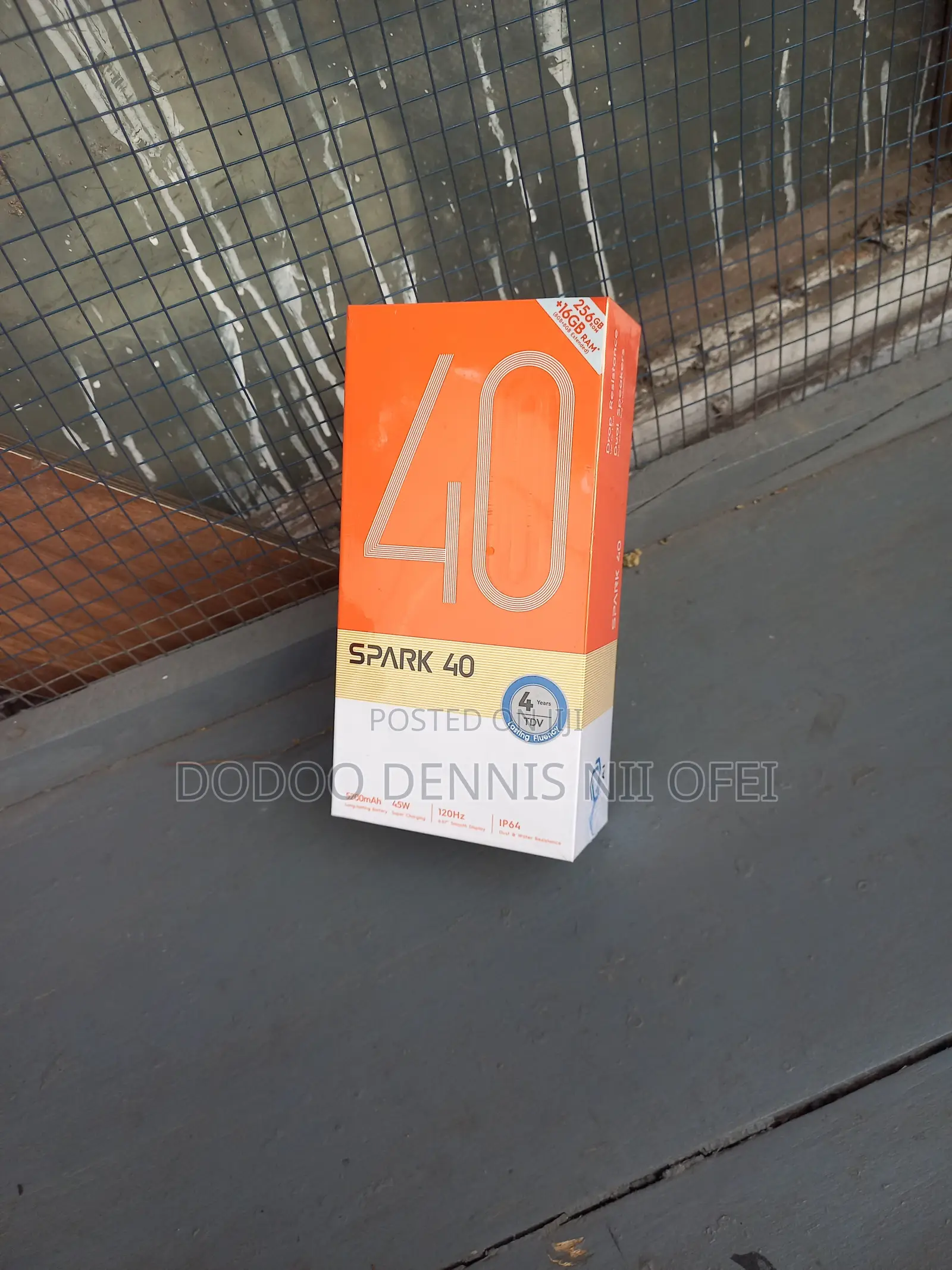 New Tecno Spark 40 256 GB Black