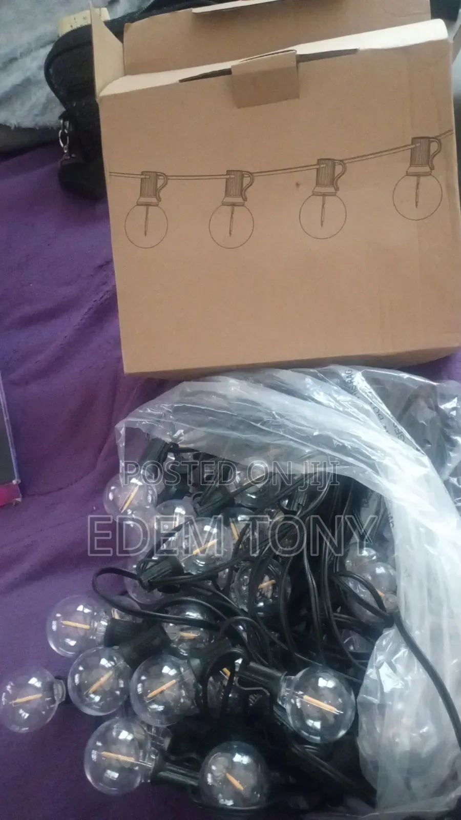 G40 Globe String Lights, Commonly Used for Patio, Garden