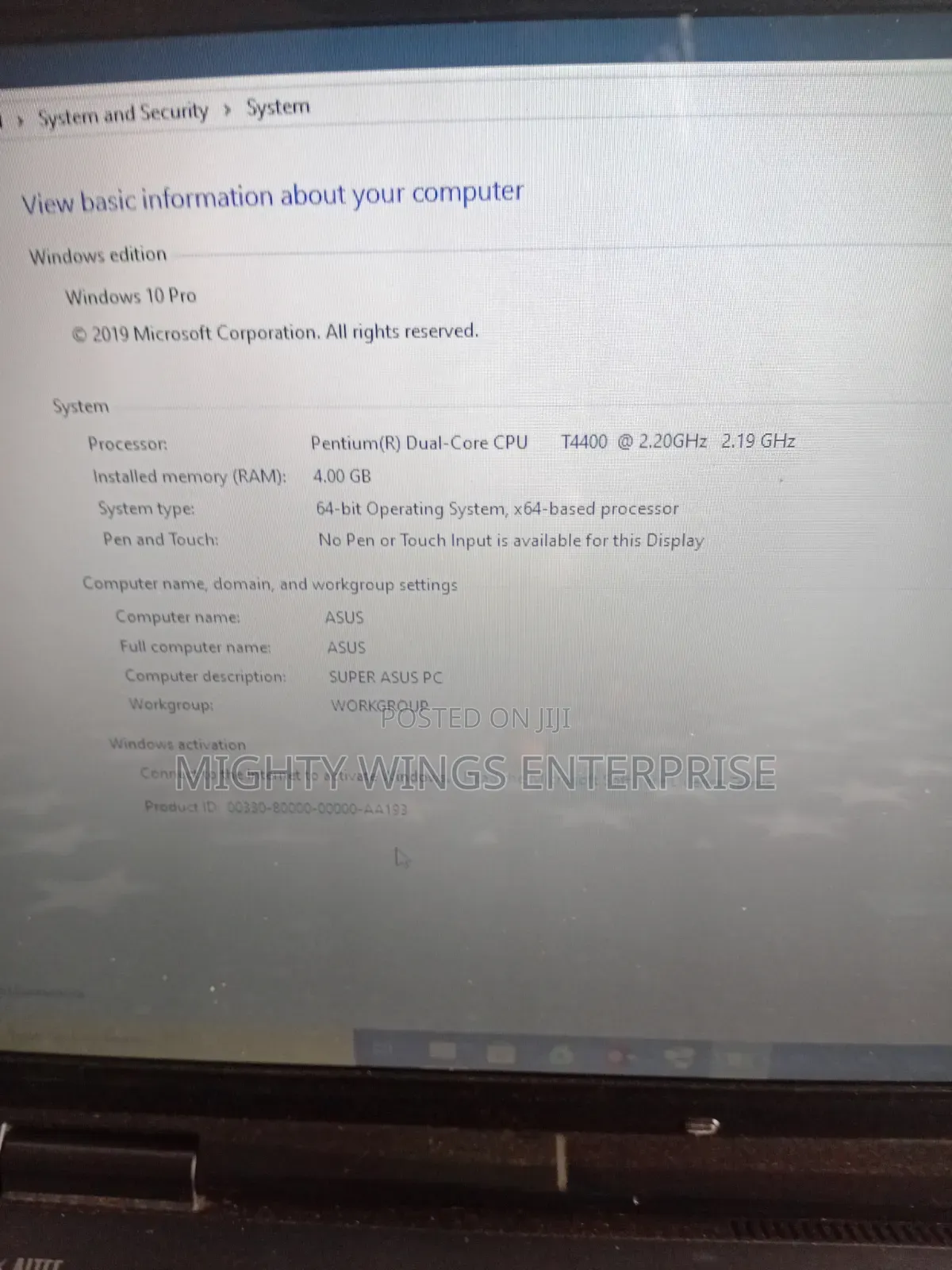 Laptop Asus K50IJ 4GB Intel Pentium HDD 250GB