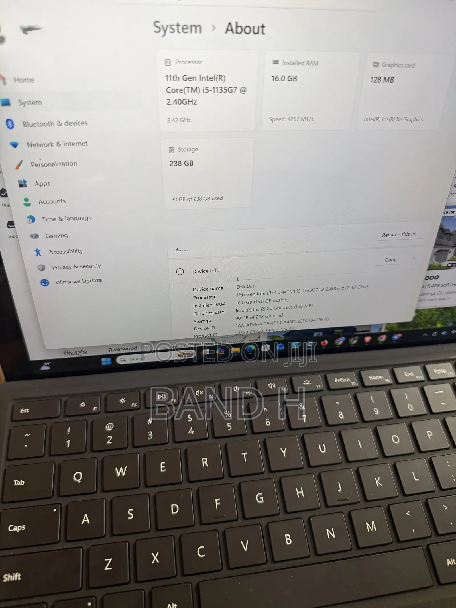 Laptop Microsoft Surface Pro 7+ 16GB Intel Core i5 SSD 256GB