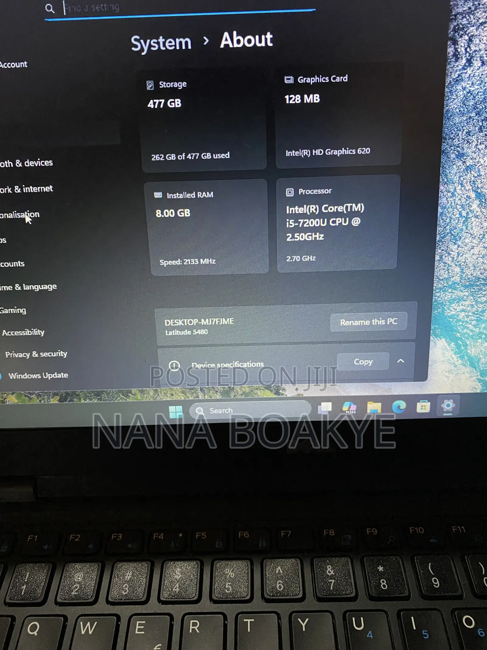 Laptop Dell Latitude 5480 8GB Intel Core i5 SSD 512GB