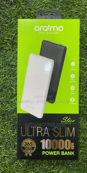 Original Oraimo Ultra-Slim 10000mAh Fast Charging Power Bank