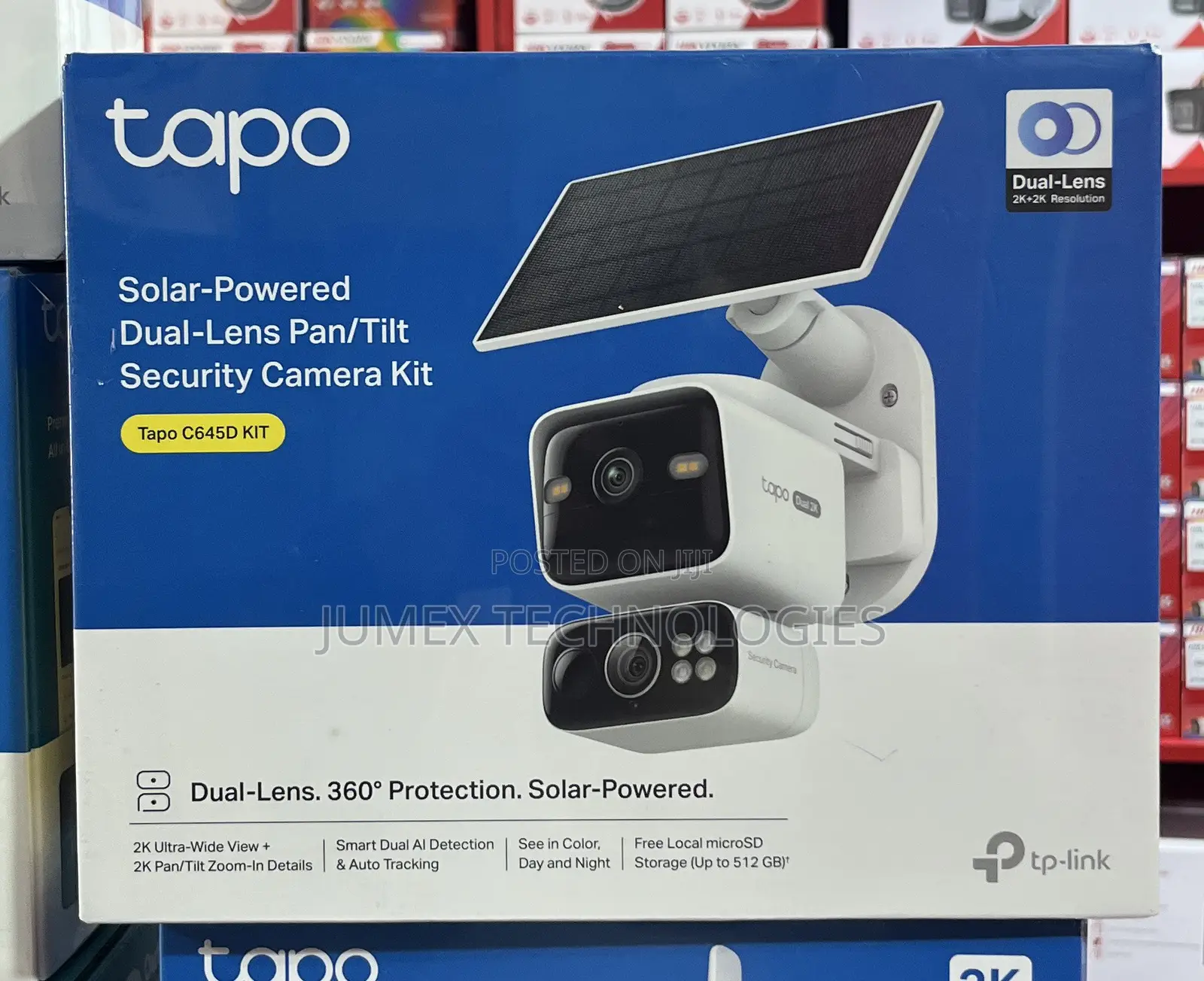 TAPO C645D KIT Solar-Powered Dual-Lens PT Security WIFI Camera Kit