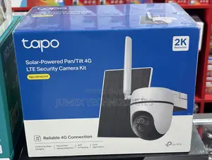 Tapo C615g Kit Solar-Powered Pan/Tilt 4g Lte Security Camera Kit Sim