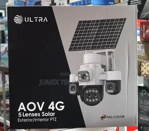 5lens Solar Canera Ultra Aov 4g Exterior / Interior PTZ Camera 4g Sim