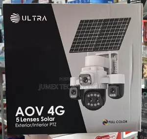 5lens Solar Canera Ultra Aov 4g Exterior / Interior PTZ Camera 4g Sim