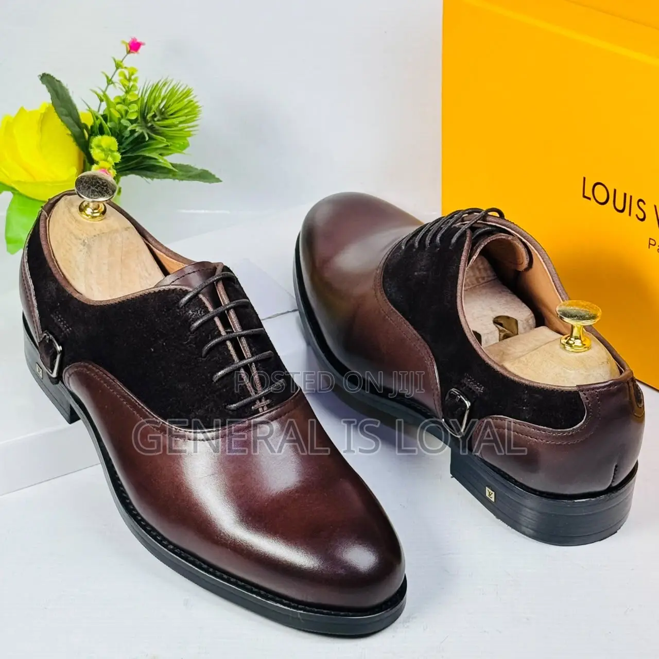 Louis Vuitton Brown Shoe With Combination of Leather and Suede