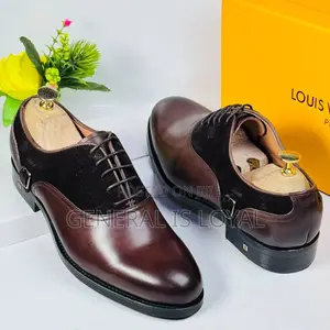 Louis Vuitton Brown Shoe With Combination of Leather and Suede