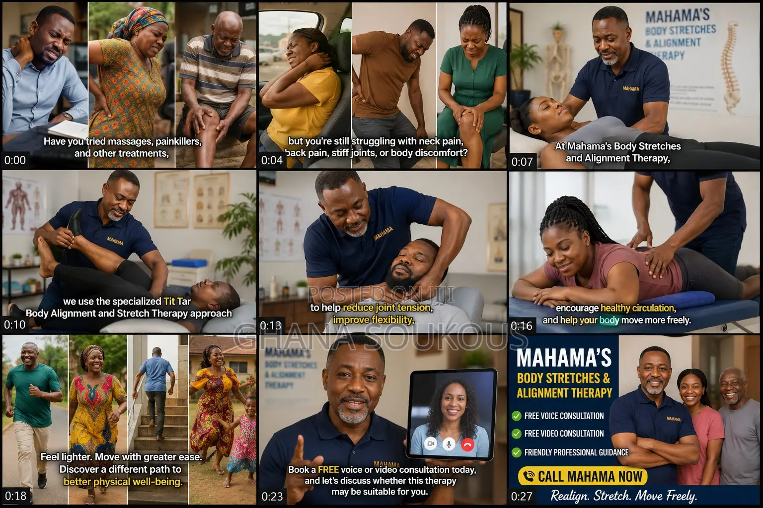 Defeat Waist , Back and Knee Pain With Coach Mahama