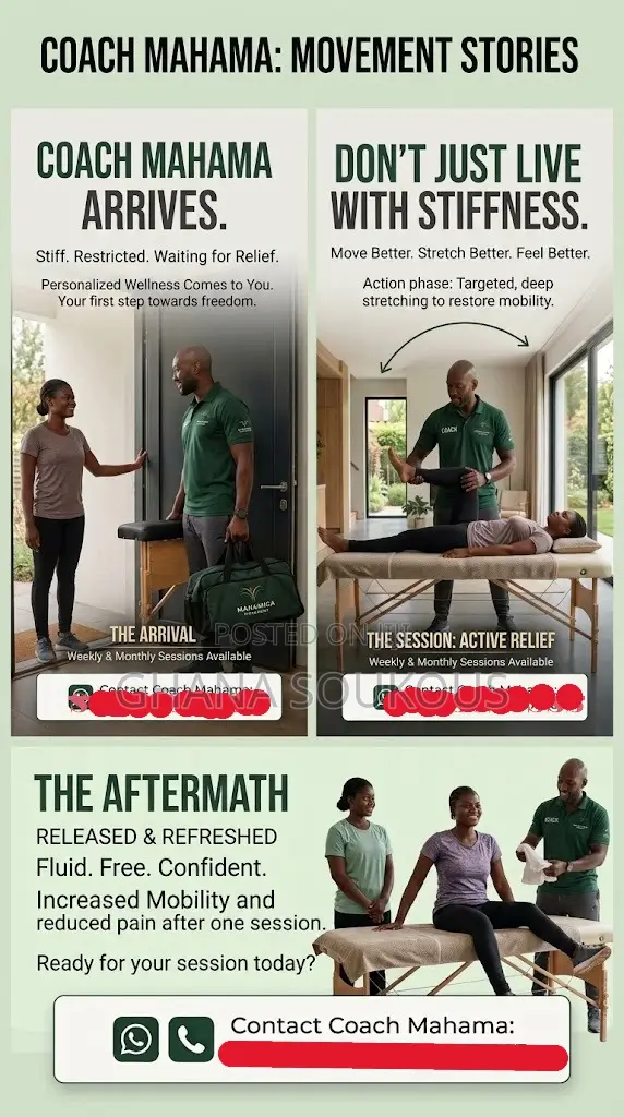 Defeat Waist , Back and Knee Pain With Coach Mahama