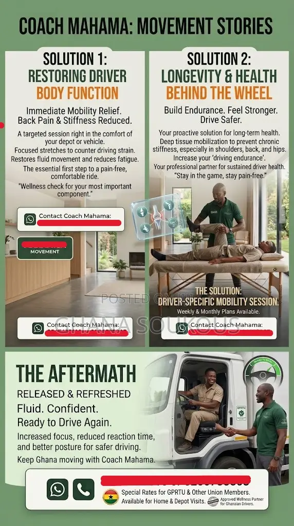 Defeat Waist , Back and Knee Pain With Coach Mahama