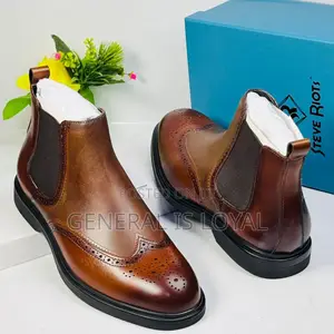 Steve Riots Leather Elastic Boot
