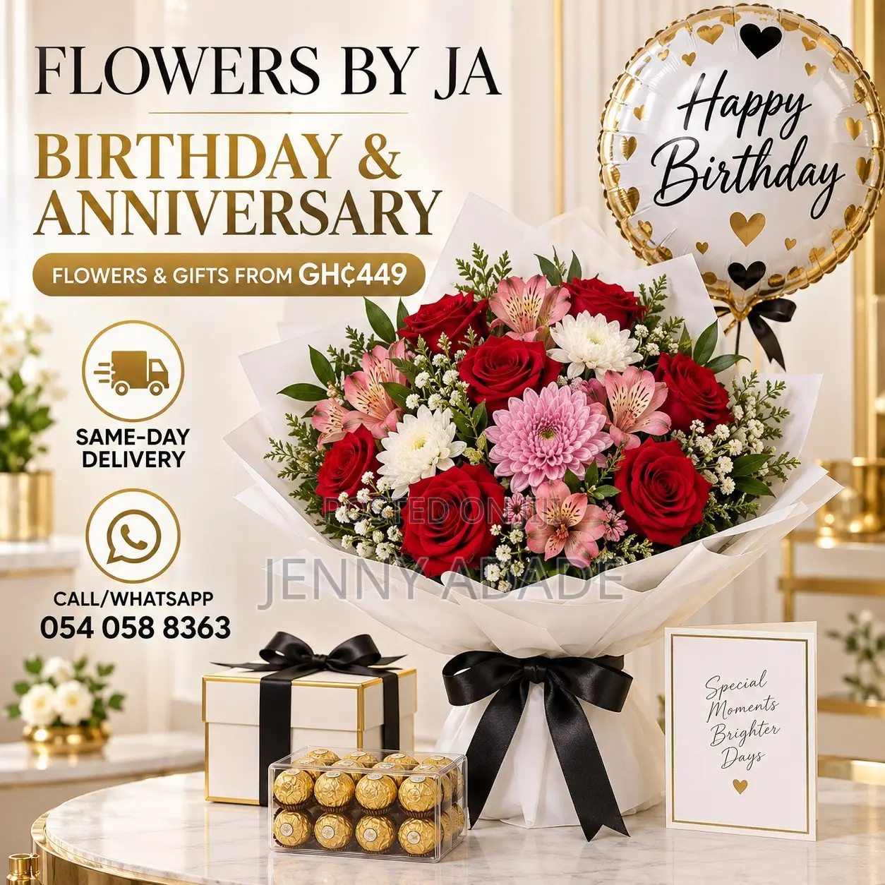 12 Fresh Red Roses Bouquet – Same-Day Delivery