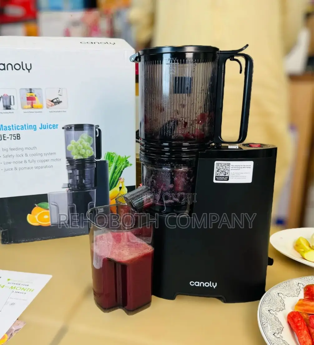 CANOLY UK Cold Press Juicer JE-75B (Slow Juicer, 250W)