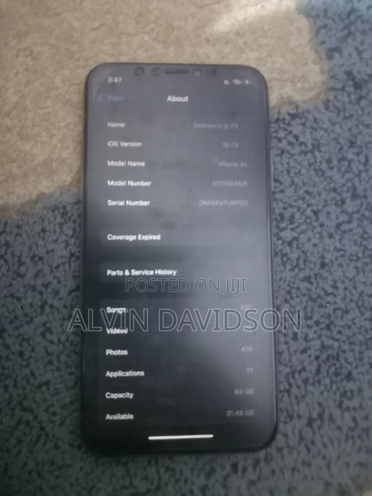 Apple iPhone XS 64 GB Gold