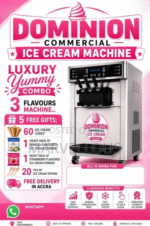 Commercial Ice Cream Machine – High Capacity|For Shops Restaurants