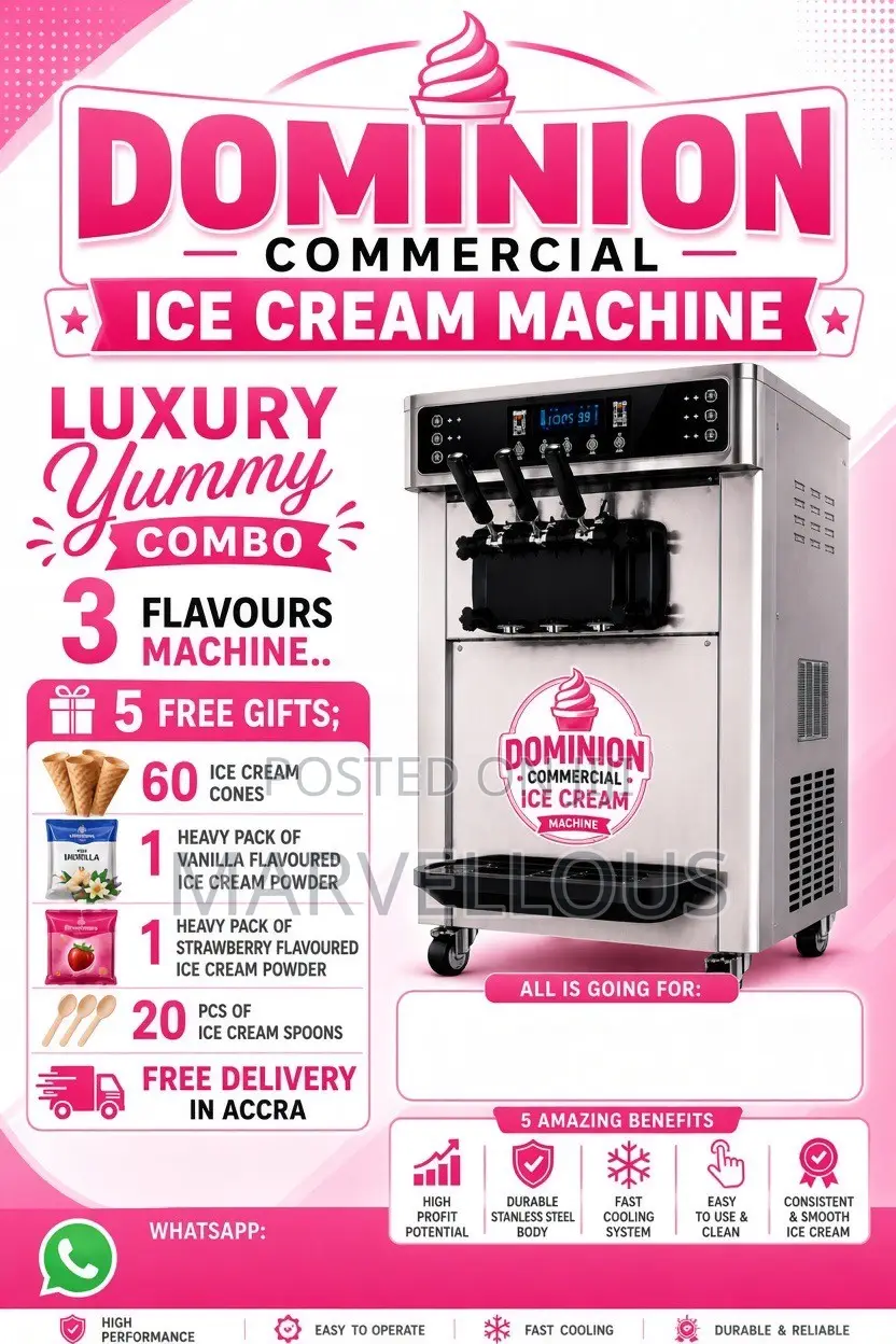 Commercial Ice Cream Machine – High Capacity|For Shops Restaurants