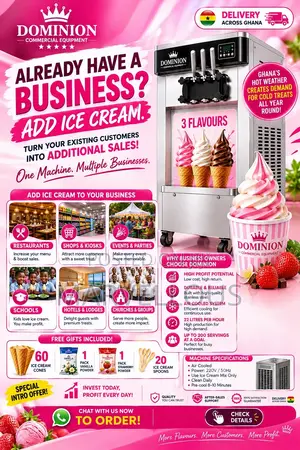 Commercial Ice Cream Machine – High Capacity|For Shops Restaurants