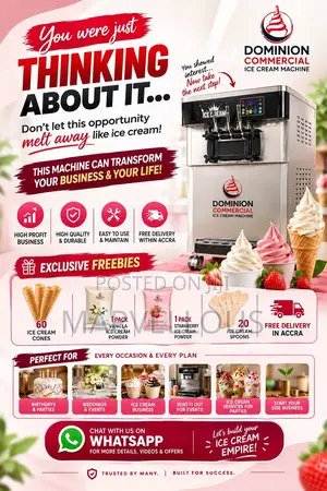 Commercial Ice Cream Machine – High Capacity|For Shops Restaurants