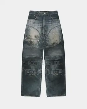 Paint Splash Distressed Jeans