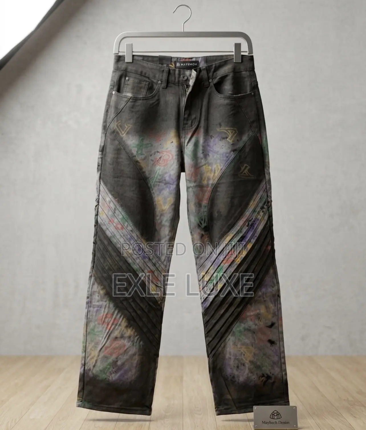 Paint Splash Distressed Jeans