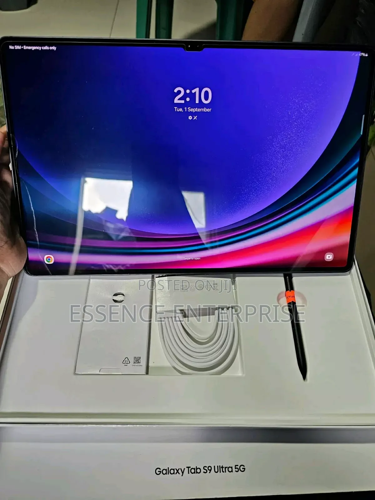 New Samsung Galaxy Tab S9 Ultra 256 GB Black